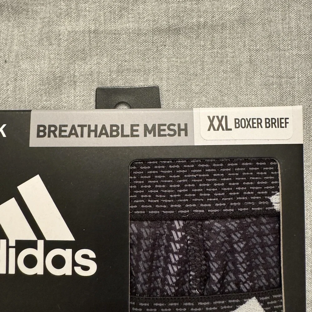Adidas Performance Mesh Boxer Brief Men's XXL 3 Pack Underwear Breathable‎ Sport